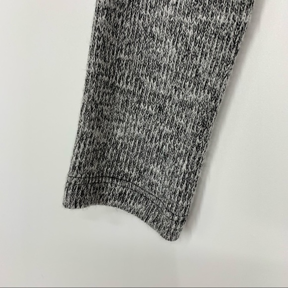 IZ Byer Static Gray Floral Print Sheer Panel High Low Thin Sweater Size XS - Picture 5 of 16